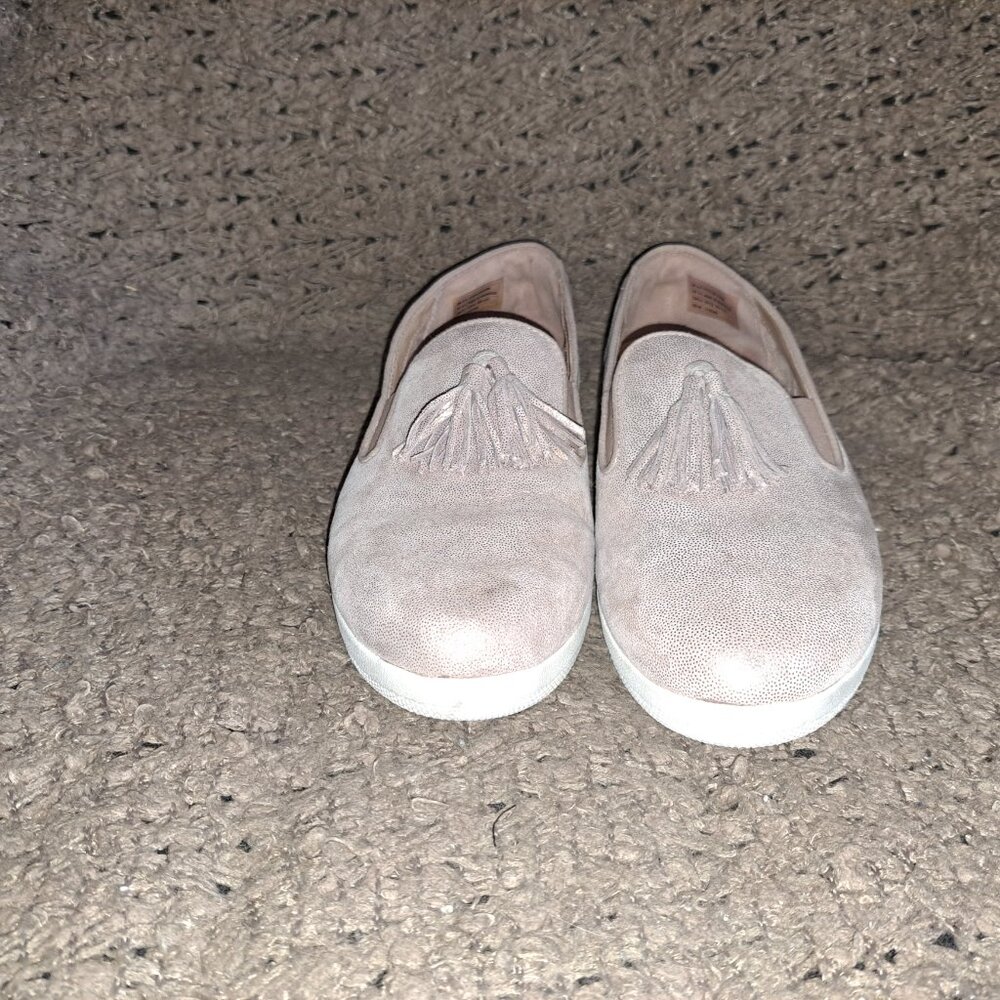 FITFLOP-Superskate Tassel-Pink Shimmery Loafer-Comfort-Sz 8.5-Excellent - Picture 3 of 8